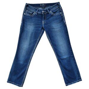 Silver Jeans Suki Mid Rise Capri Size 29